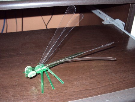 Libelula de pet (Minha criação)